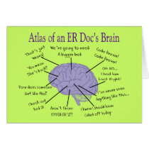 Funny ER Doctor Physician Gifts Greeting Cards