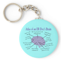 Funny ER Doctor Physician Gifts Key Chains