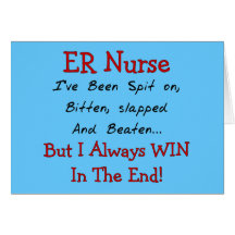 Funny ER Nurse T-Shirts and Gifts Cards