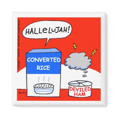 Funny Evangelical Christian Cartoon Fridge Magnet by FUNNY_FRIDGE_MAGNETS