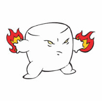 funny evil roasted marshmallow cut out