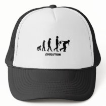 funny evolution bowling mesh hat