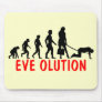 Funny evolution of women mouse mat