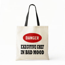 Funny Executive Chef Canvas Bags