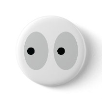funny eyes pinback button