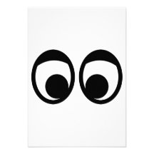 Funny eyes face custom announcements