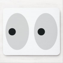 funny eyes mouse pad