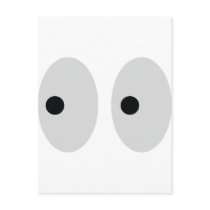 funny eyes postcard