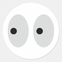 funny eyes round stickers