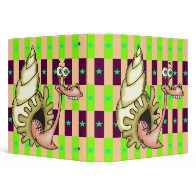 Funny Face Sea Animal Vinyl Binders by sagart1952