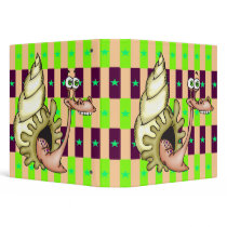 Funny Face Sea Animal Vinyl Binders
