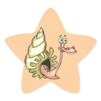 Funny Face Sea Animal Star Stickers