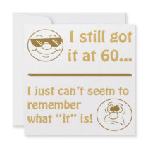 Funny Faces 60th Birthday Gag Gifts Announcements