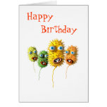 Funny Faces birthday card