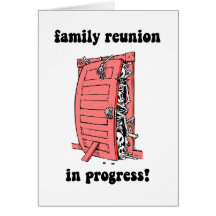 Funny family reunion greeting cards