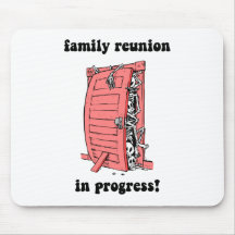 Funny family reunion mouse pad