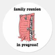 Funny family reunion sticker