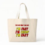 Funny Fast Cheap Easy T-shirts Gifts Bags