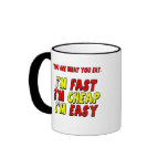 Funny Fast Cheap Easy T-shirts Gifts Coffee Mugs