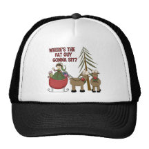 Funny Fat Guy Christmas Baseball Cap/Hat