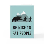 Funny fat joke card