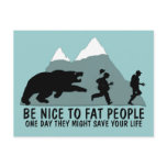 Funny fat joke postcards