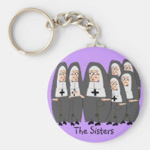 Funny "Fat Nuns" Gifts for any occasion Key Chain