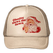 Funny Fat Santa Mesh Hat