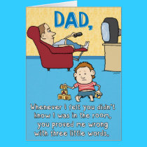 Funny Father's Day Card cards
