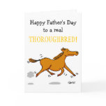 Funny Father's Day Card Especially 4 Horse Lovers