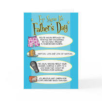 Funny Father's Day card: Top Signs