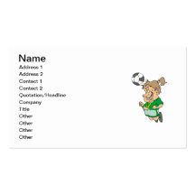 Funny Female Soccer Player Tshirts and Gifts Business Cards