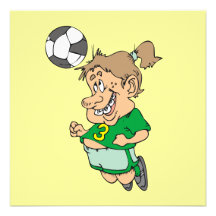 Funny Female Soccer Player Tshirts and Gifts Custom Announcements