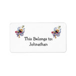 funny fighting alien monsters vector cartoon custom address labels