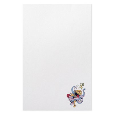 funny fighting alien monsters vector cartoon stationery paper by doonidesigns