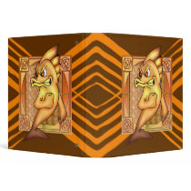 Funny Fighting Fish Vinyl Binders