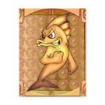 Funny Fighting Fish Postcard