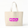 Funny figure skating canvas bag