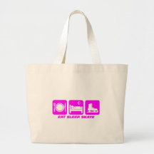 Funny figure skating canvas bag