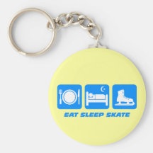Funny figure skating key chains