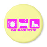 Funny figure skating fridge magnet