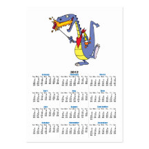 funny fire cooking hot dogs dragon cartoon business card template