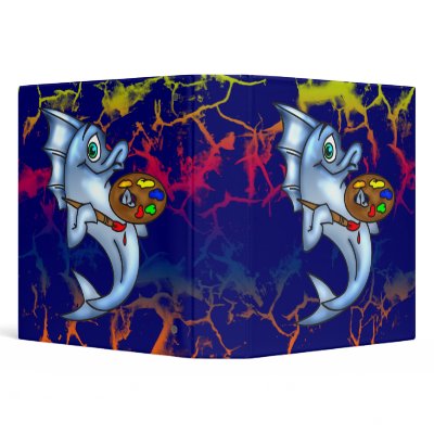 Funny Fish Artist Vinyl Binder by sagart1952