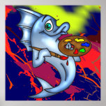 Funny Fish Artist Poster