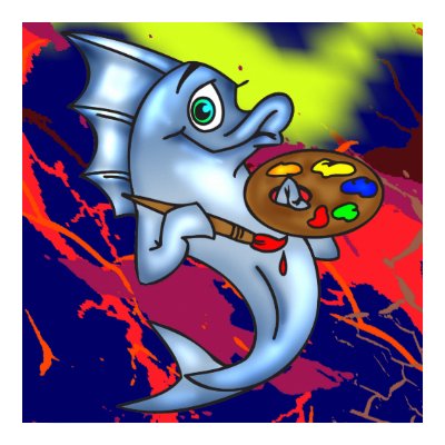 Funny Fish Artist Poster by sagart1952