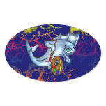 Funny Fish Artist Sticker