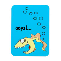 Funny Fish Fart Fridge Magnet