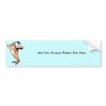 Funny Fish In Love Bumper Sticker