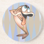 Funny Fish In Love Coasters