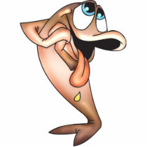 Funny Fish In Love Photo Cut Out